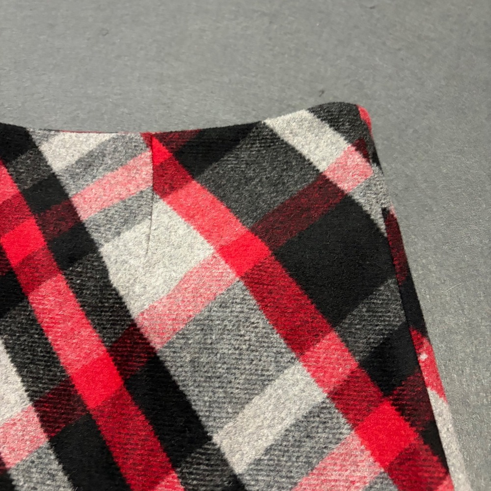 Chadwicks Wool Blend Red Plaid Tartan Fall Black Core Academic Holiday Preppy - Picture 2 of 9